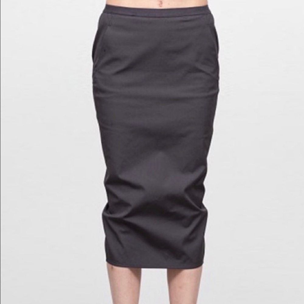 Rick Owens Black Pillar Short Skirt